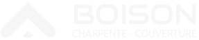 logo Boison charpente et couverture blanc